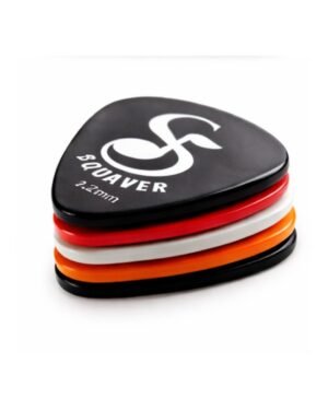 Squaver Premium Guitar Plectrum Pack (Set of 5) – Multi Thickness Picks for Acoustic & Electric Guitar