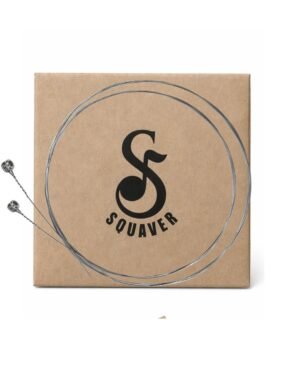 Squaver E 1st Acoustic Guitar Strings (Set of 2) – Extra Light High E Strings for Bright Tone